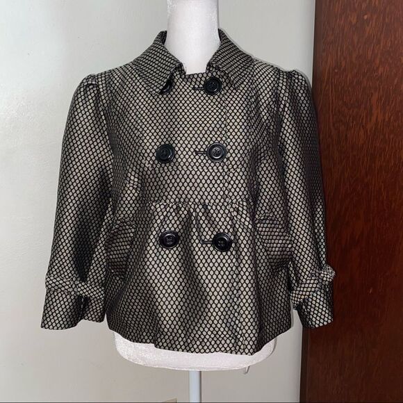 Vintage style  Apt 9 Black & Gray Dots Jacket - Picture 2 of 6